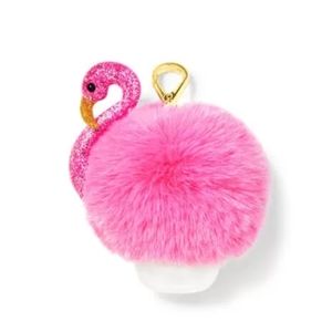 Pink Flamingo Pom PocketBac Holder